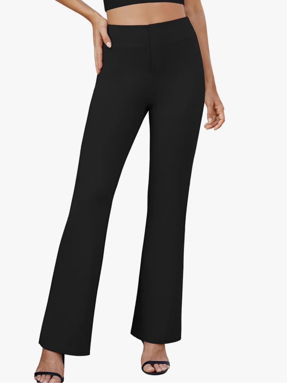 Women's Black Flare Pants